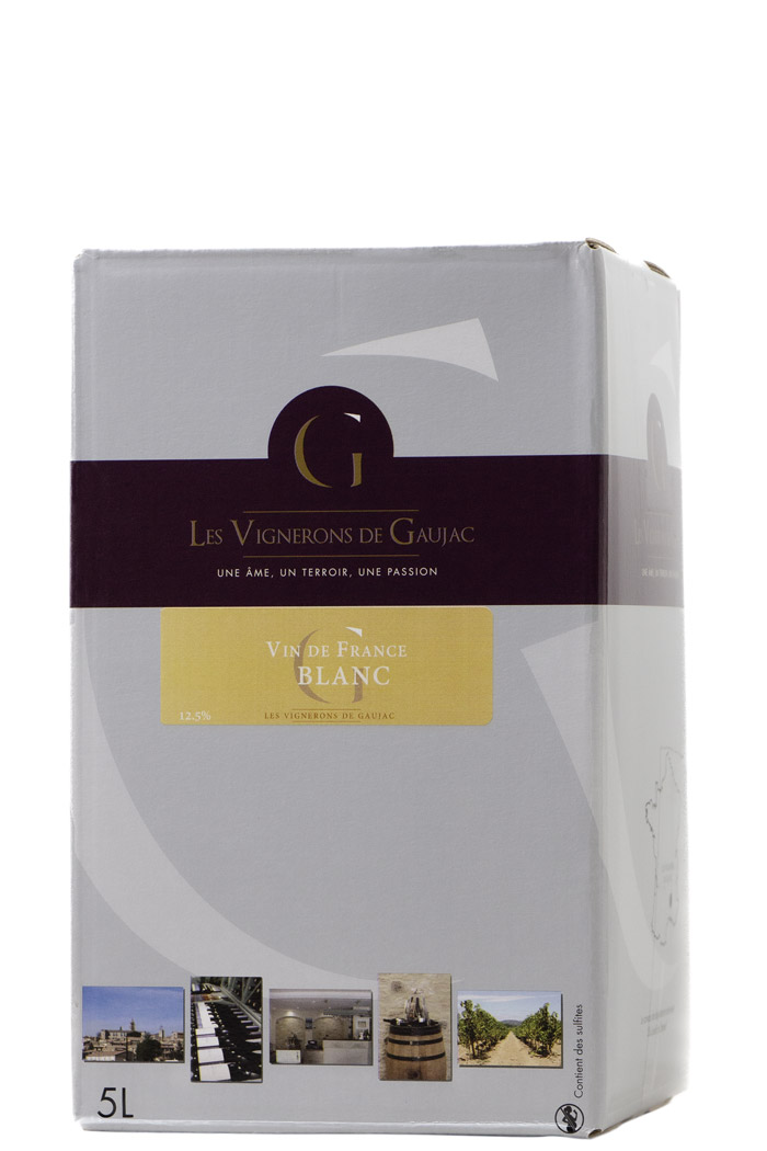 Vin blanc Bag in Box vin de France