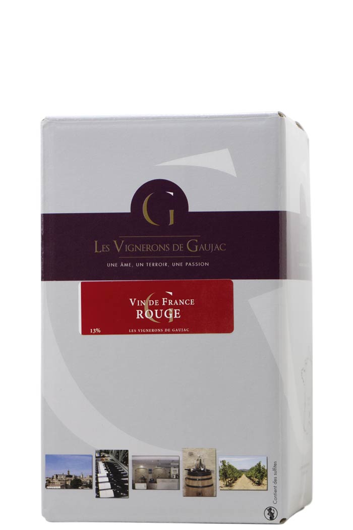 Vin rouge Bag in Box vin de France
